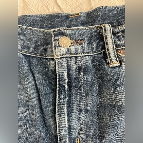 Polo Ralph Lauren Denim Shorts Jean Cut Off  Distressed Size 30 (0534) - Picture 7 of 12